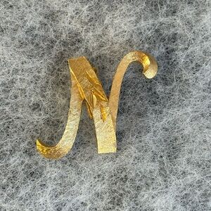 Mamselle Initial “N” Brooch